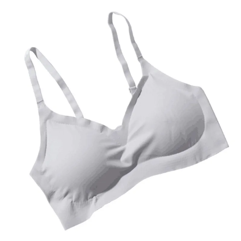 100pcs/ New Fashion Beauty Lace Back Bra Japanese Ice Silk Seamless sleeping Bra