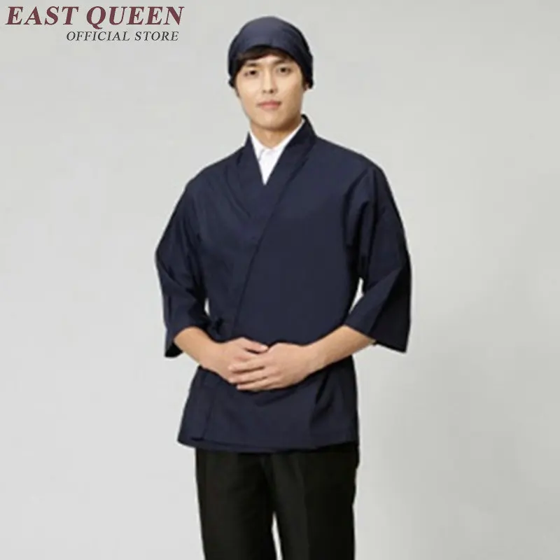 

Japanese sushi set men male sushi chef uniform restaurant waiter uniform japan style uniforms for waiters KK1925 H