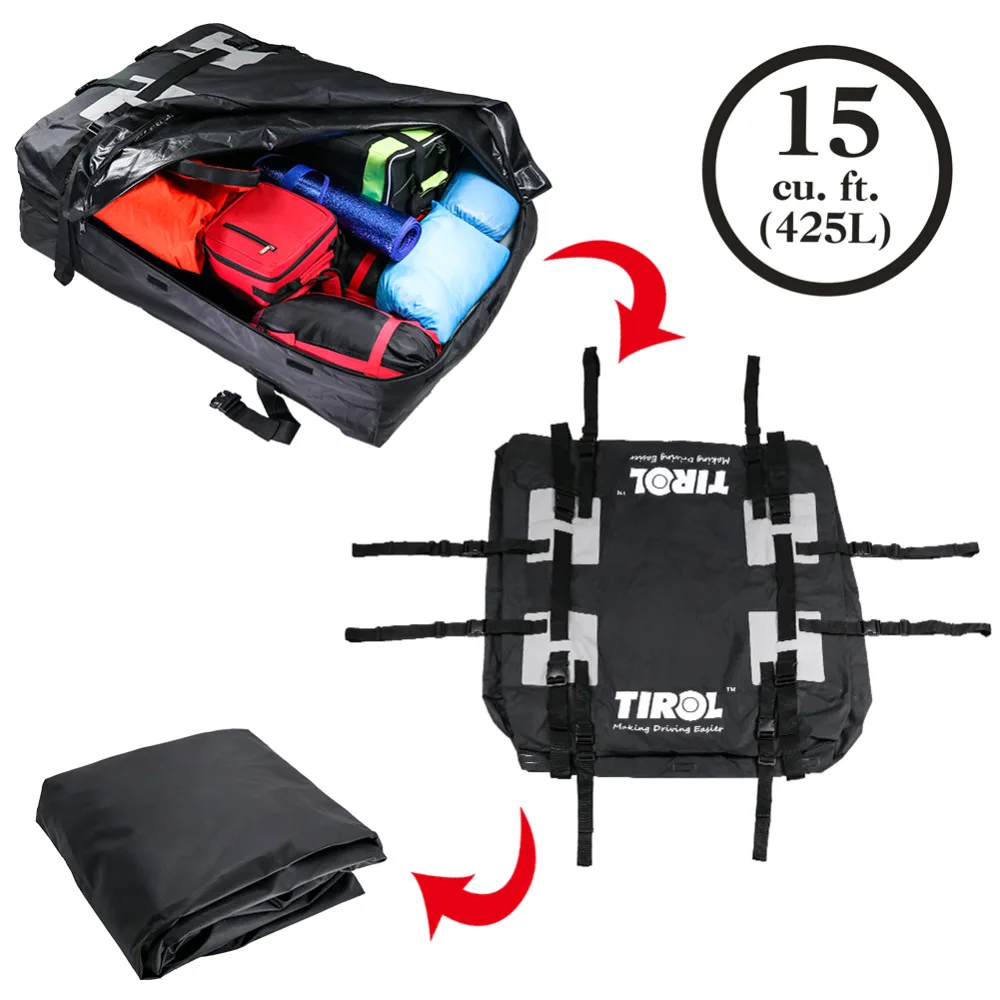 TIROL водонепроницаемый багажник на крышу огромный для хранения багажная дорожная