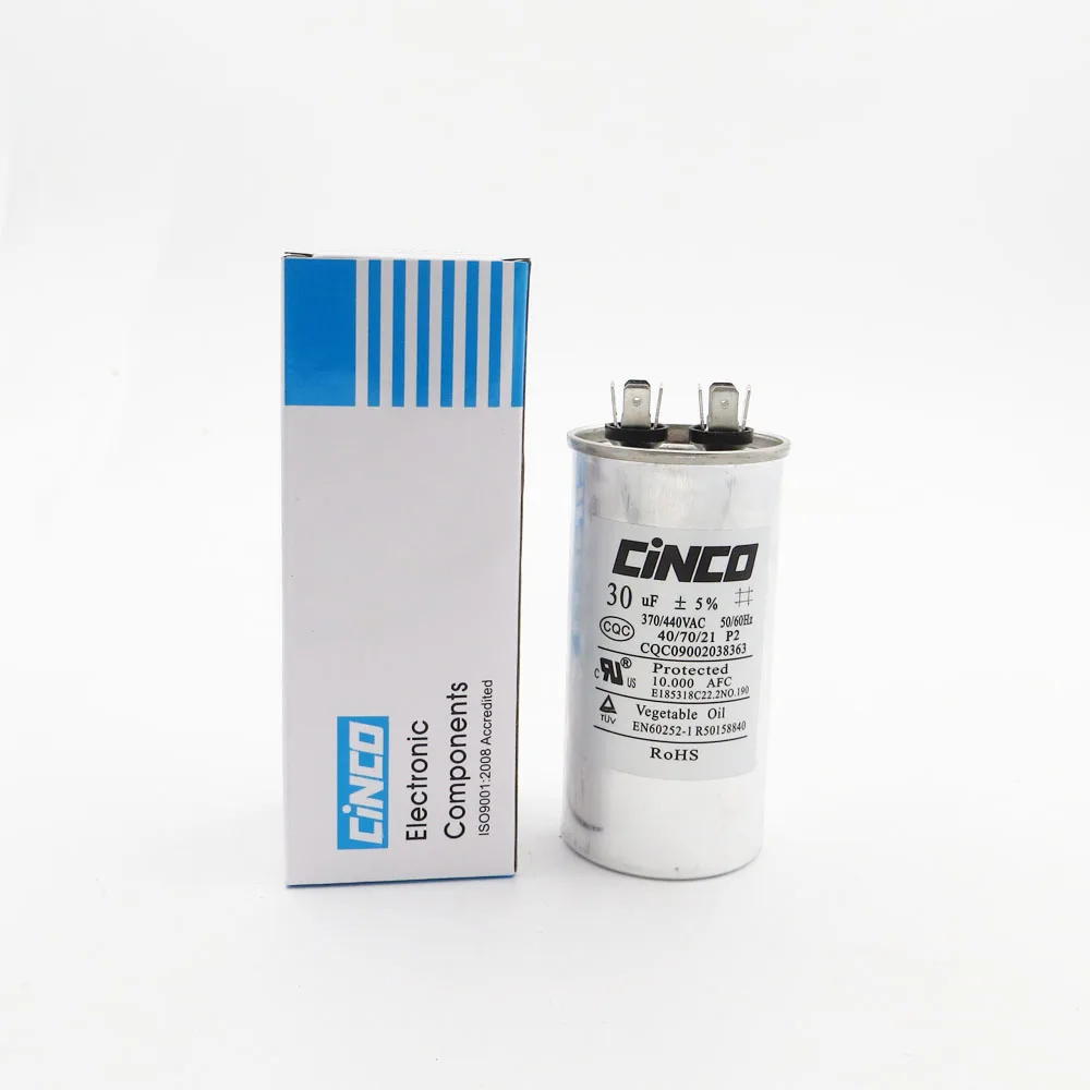 Motor Start Capacitor CBB65 30uF 370/440VAC Run Air Conditioner Compressor Aluminum Can P2 CBB65A-1 30mfd 30mf 450V | Обустройство