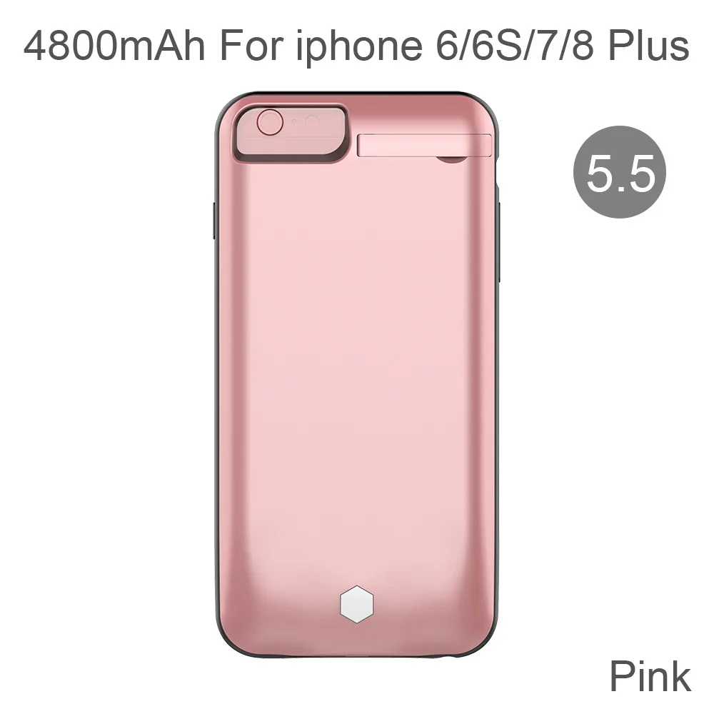 4800mAh for 5.5 XGODY 4800 мАч чехол для резервного зарядного устройства для Apple iphone 6 6s 7 8 чехол для внешнего аккумулятора для iphone 4,7 5,5 Plus чехол для внешнего аккумулятора - Цвет: 4800mAh for 5.5