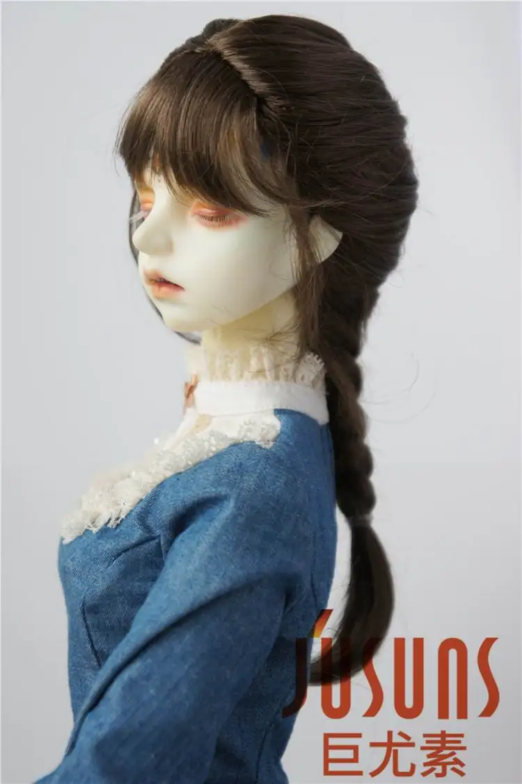 JD413 1/4 1/3 милую принцессу Кос BJD синтетический мохеровый парик для Размеры 7 8
