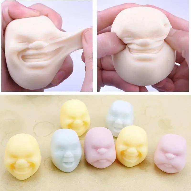 Мини Squishy антистресс лицо питчер винограда мяч аутизм расслабиться кукла рельеф