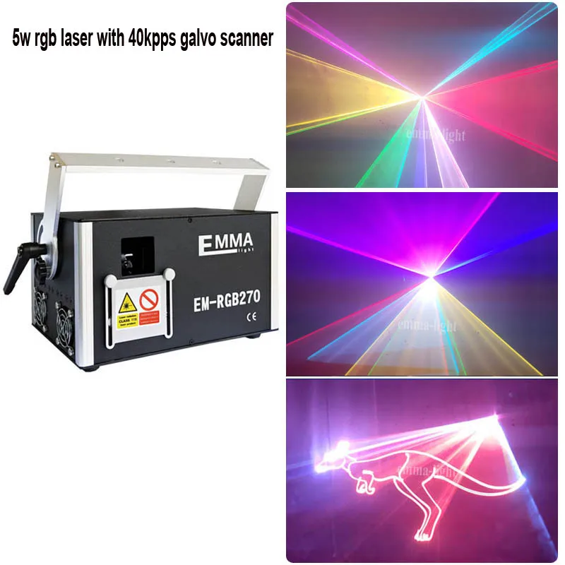 Pro 1,5 W/1500 mW RGB Лазерное освещение DMX512 ILDA с программа ISHOW in sd card - Цвет: 5w rgb laser 40K