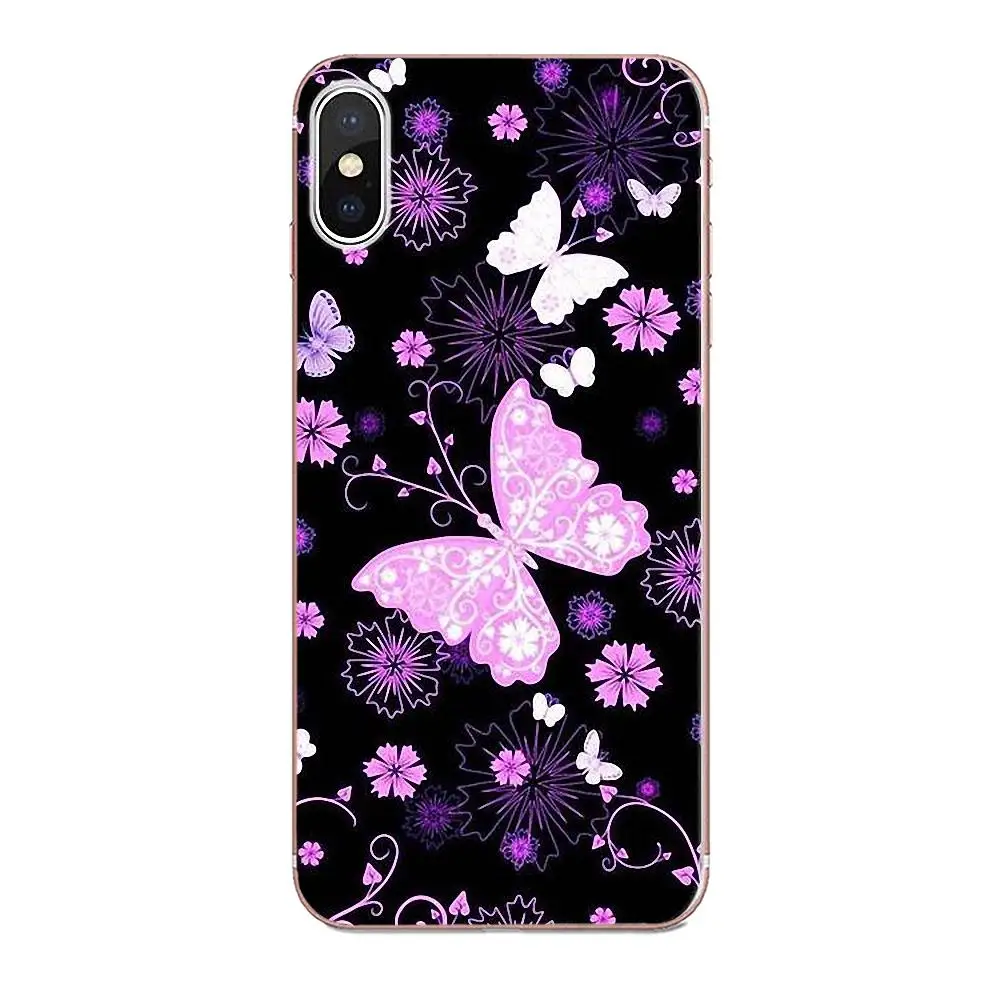 Красочная крутая Бабочка для Samsung Galaxy Note 5 8 9 S3 S4 S5 S6 S7 S8 S9 S10 mini Edge Plus Lite TPU коробка