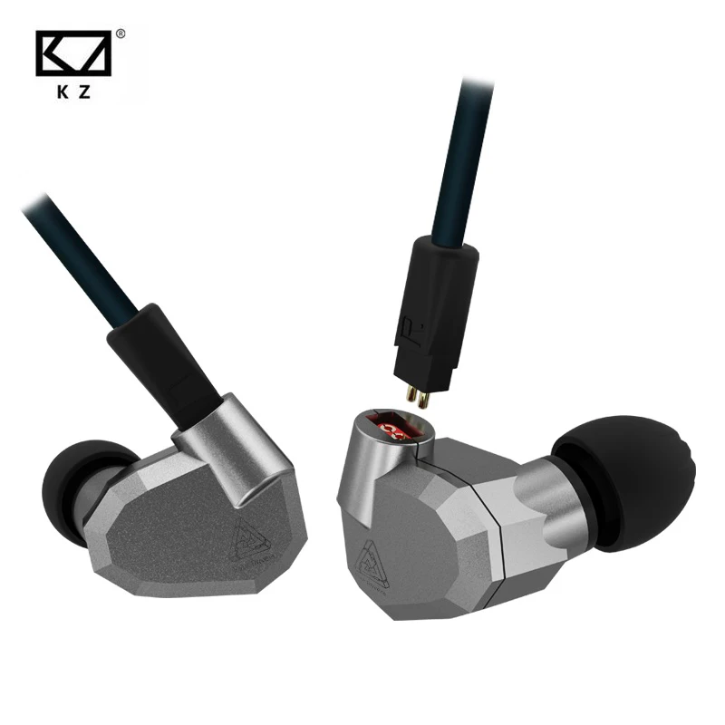Оригинальный KZ ZS5 HiFi Наушники 2DD + 2BA Гибридный в ухо DJ monito супер бас ушной