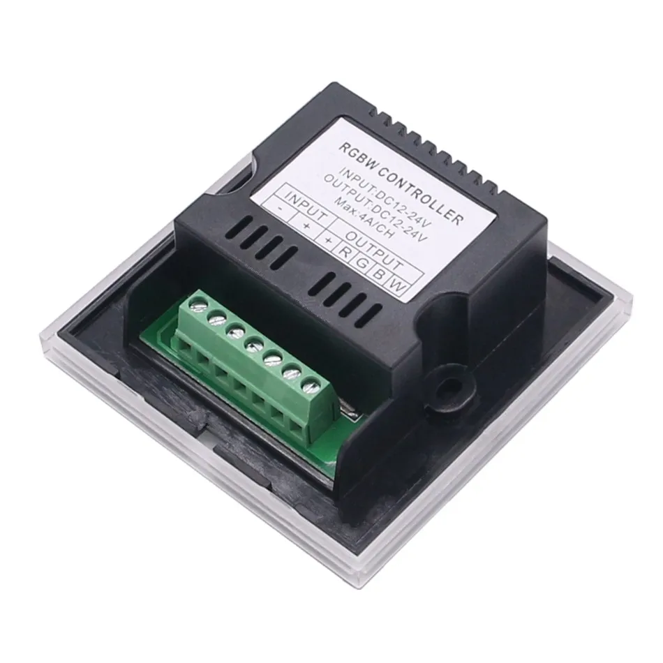 DC 12 V 24 RGBW светодиодный контроллер 4A * 4CH черное закаленное стекло панель сенсорный