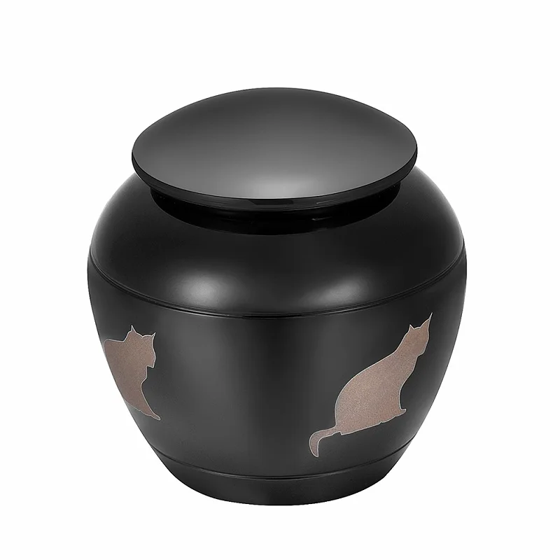 IJU047 Dear Pet Memorials урна для кошек пояса нержавеющая сталь мини Keepsake Urn My Cat's Ashes |