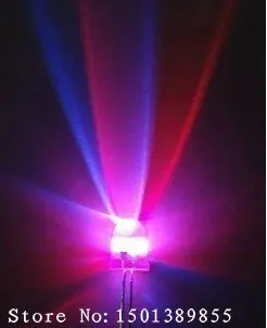 1000 шт. F5 5 мм 7 цветов медленная RGB Вспышка Радуга многоцветная Длинная нога