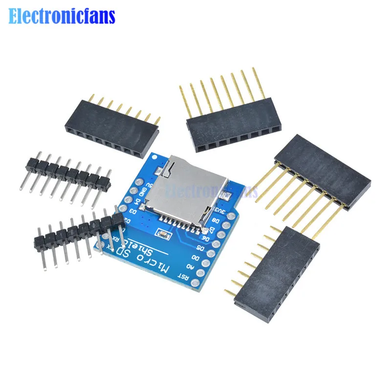 Щит для карты Micro SD WeMos D1 Mini WiFi ESP8266 модуль памяти TF с контактами Arduino|shield card|shield