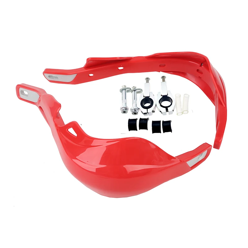 

7/8" 1-1/8" Red Motorcycle Handguards MX Motocross Dirt bike 22 28 MM PRO HANDLEBAR BRUSH HAND GUARDS For SUZUKI KAWASAKI