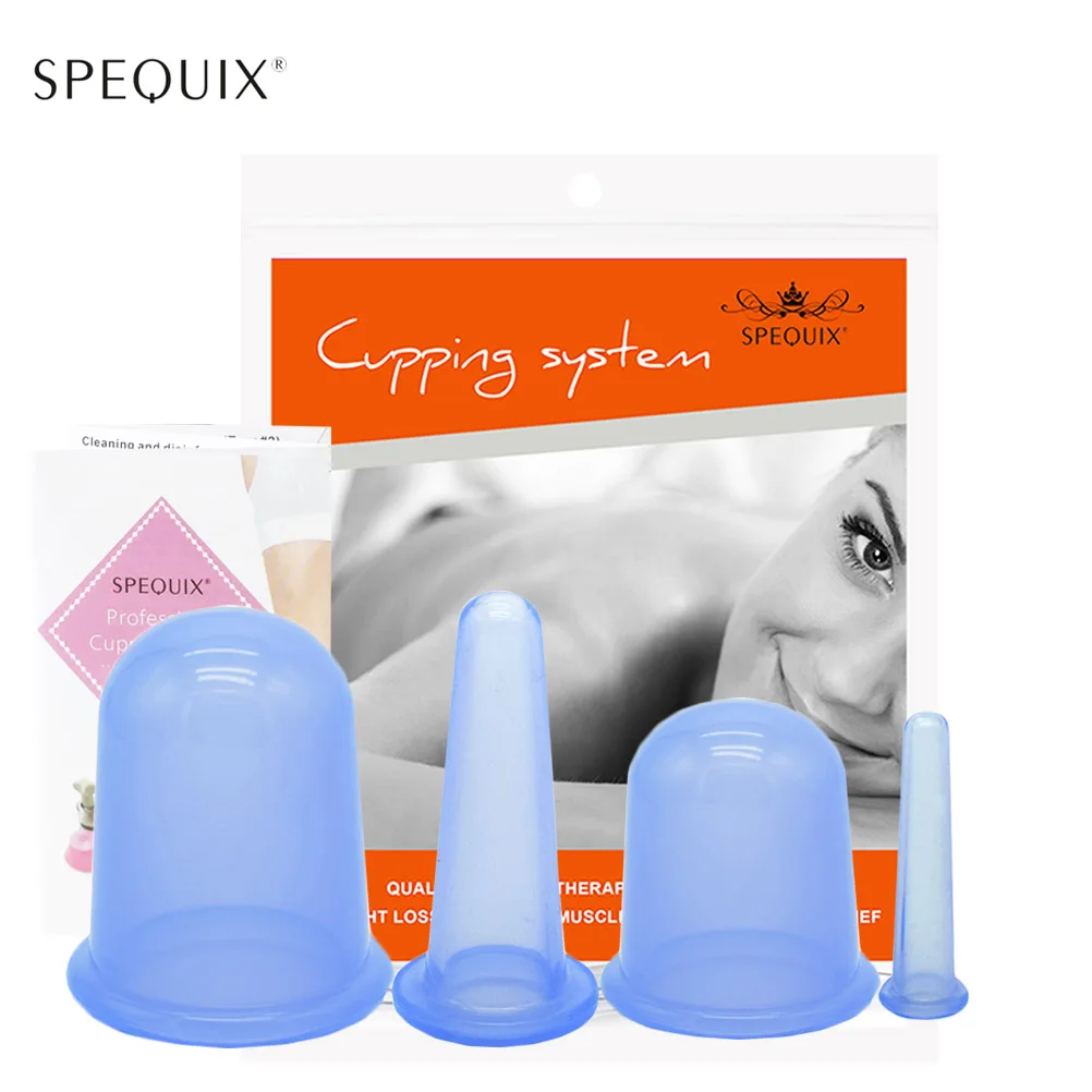 SPEQUIX 4 шт вакуумное средство против целлюлита силиконовые чашки для тела лица