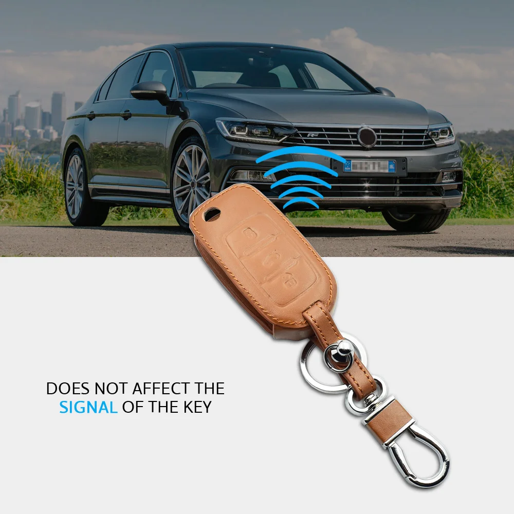 Розовый чехол для автомобильного ключа ATOBABI Volkswagen VW Golf Polo Beetle Passat Skoda SEAT из