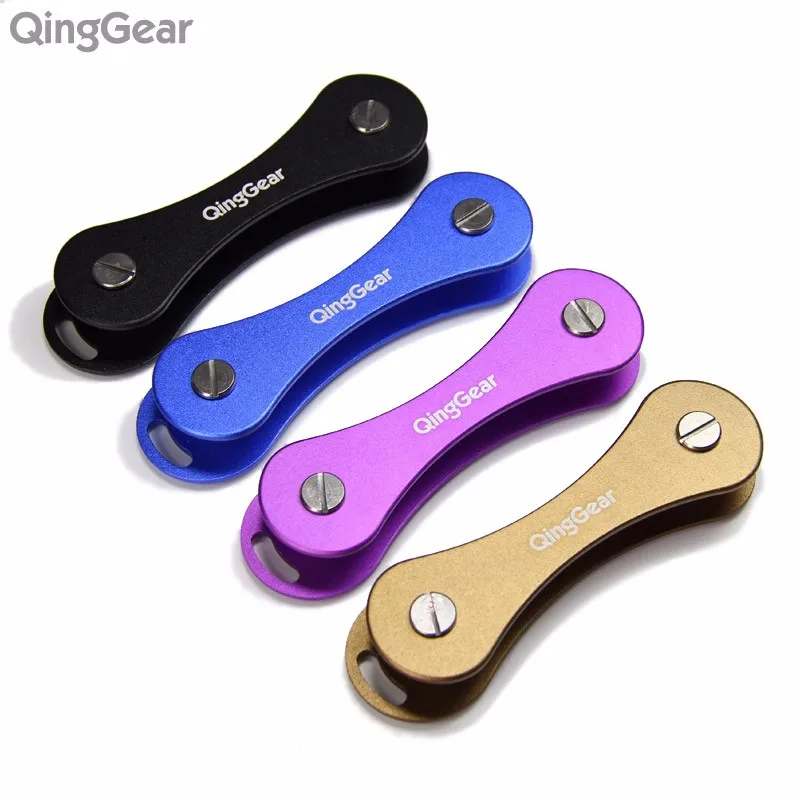 QingGear на Keybone Стекло волокна Алюминий двери Органайзер для ключей, ключница для автомобильных ключей, бар мульти-и видеозаписывающее устройство на открытом воздухе ключ инструмент