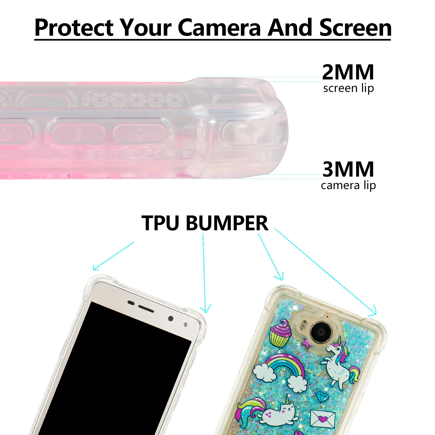 Huawei Y5 Y6 2017 Блестящий динамический чехол бампер с зыбучим песком MYA U29 L22 L11 Мягкий
