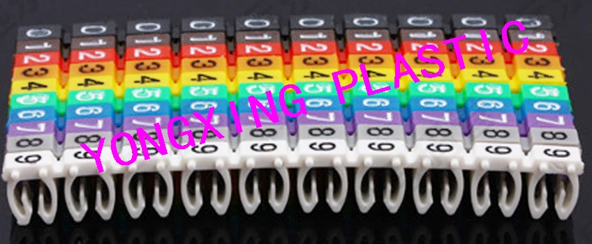 

100pcs/lot M2 calbe marker suit cable 4mm2