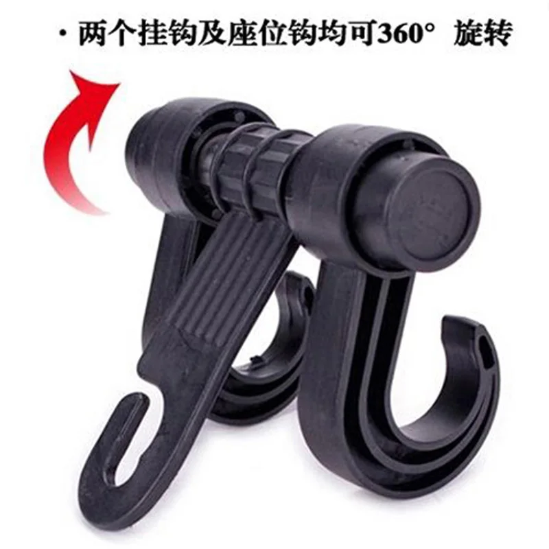 Черные автомобильные крючки для заднего сиденья продуктовых магазинов