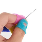 Защитный силиконовый съемник для пальцев, наперсток для пальцев, маленькиеСредниеБольшие наперсток для пальцев, конусы для шитья, аксессуары для рукоделия