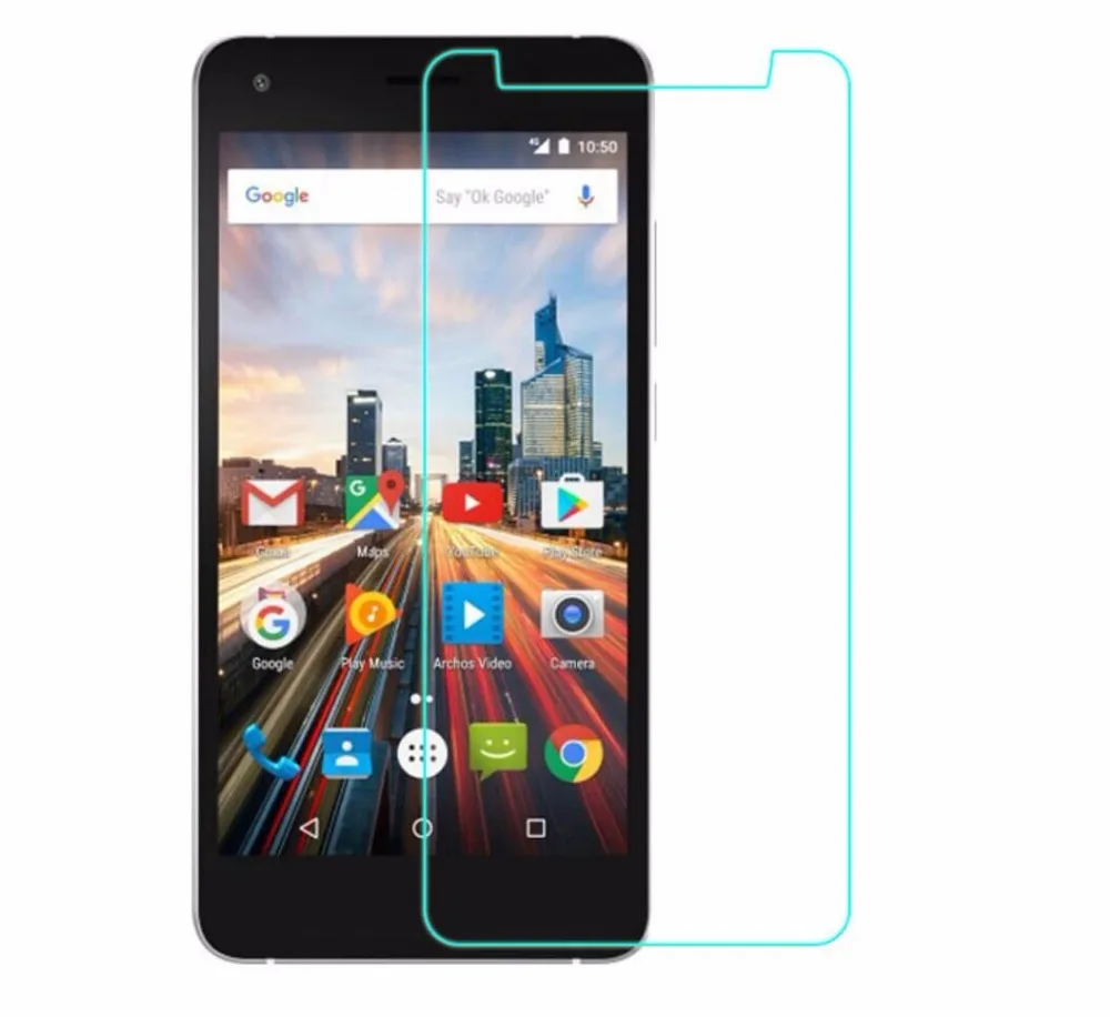 Для Archos 50F Helium Закаленное стекло пленка протектор экрана роскошный 9 H 0 2 мм тонкий