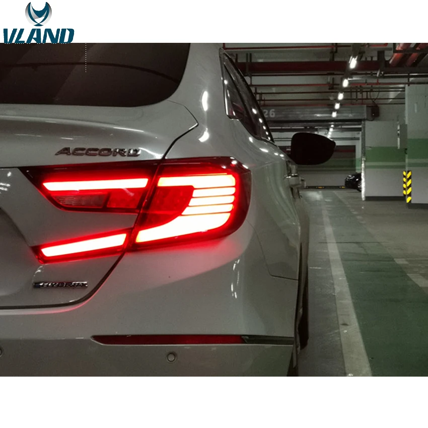 2016-UP год светодиодные задние фонари для Honda Accord 10th Gen Автомобильный задний фонарь
