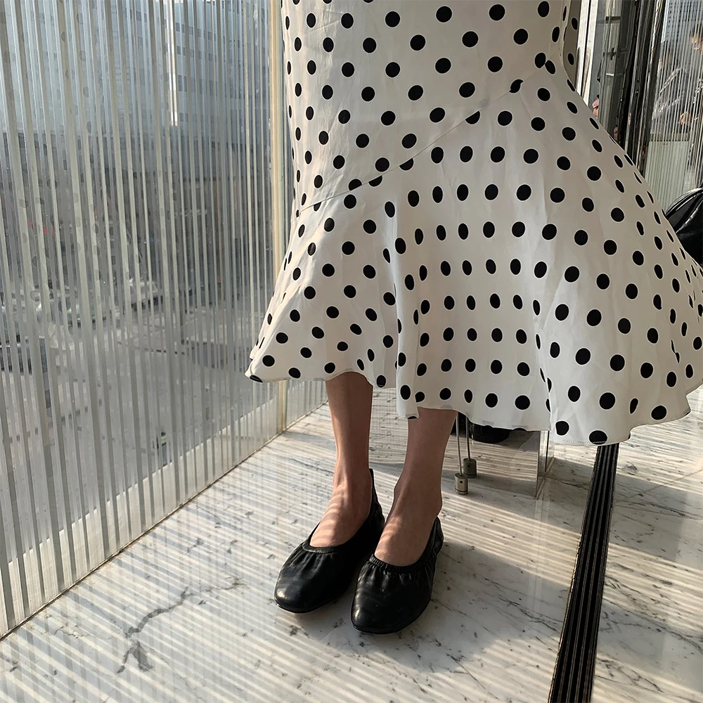 Bimolter/кожаные женские балетки на плоской подошве Zapatos De Punta Ballet Zapatillas черные