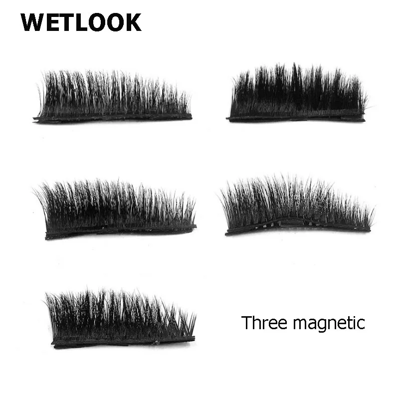 3D Магнитные накладные ресницы для наращивания многоразовые с тремя маленькими