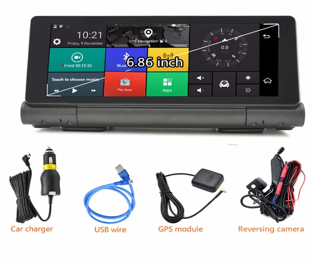 BesMoonsee Android 3G 6 86 &quotBluetooth wifi GPS сенсорный экран задний HD Автомобильный