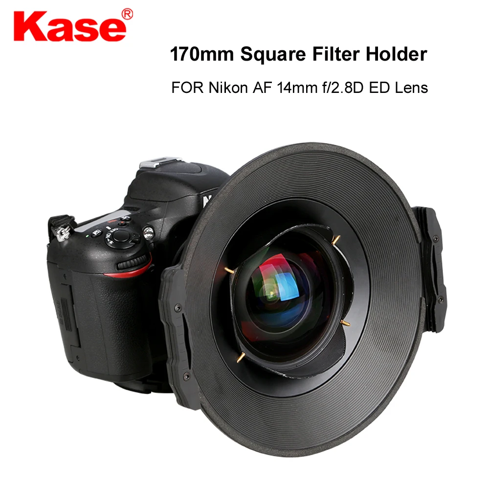 

Kase Aluminum 170mm Square Filter Holder Support Bracket for Nikon AF 14mm f/2.8D ED Lens for 170x190 mm 170x170mm Filter