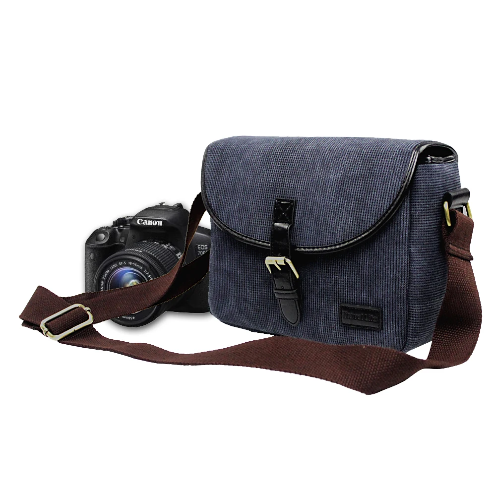 Водонепроницаемая сумка в стиле ретро для фотоаппарата брезентовый чехол на