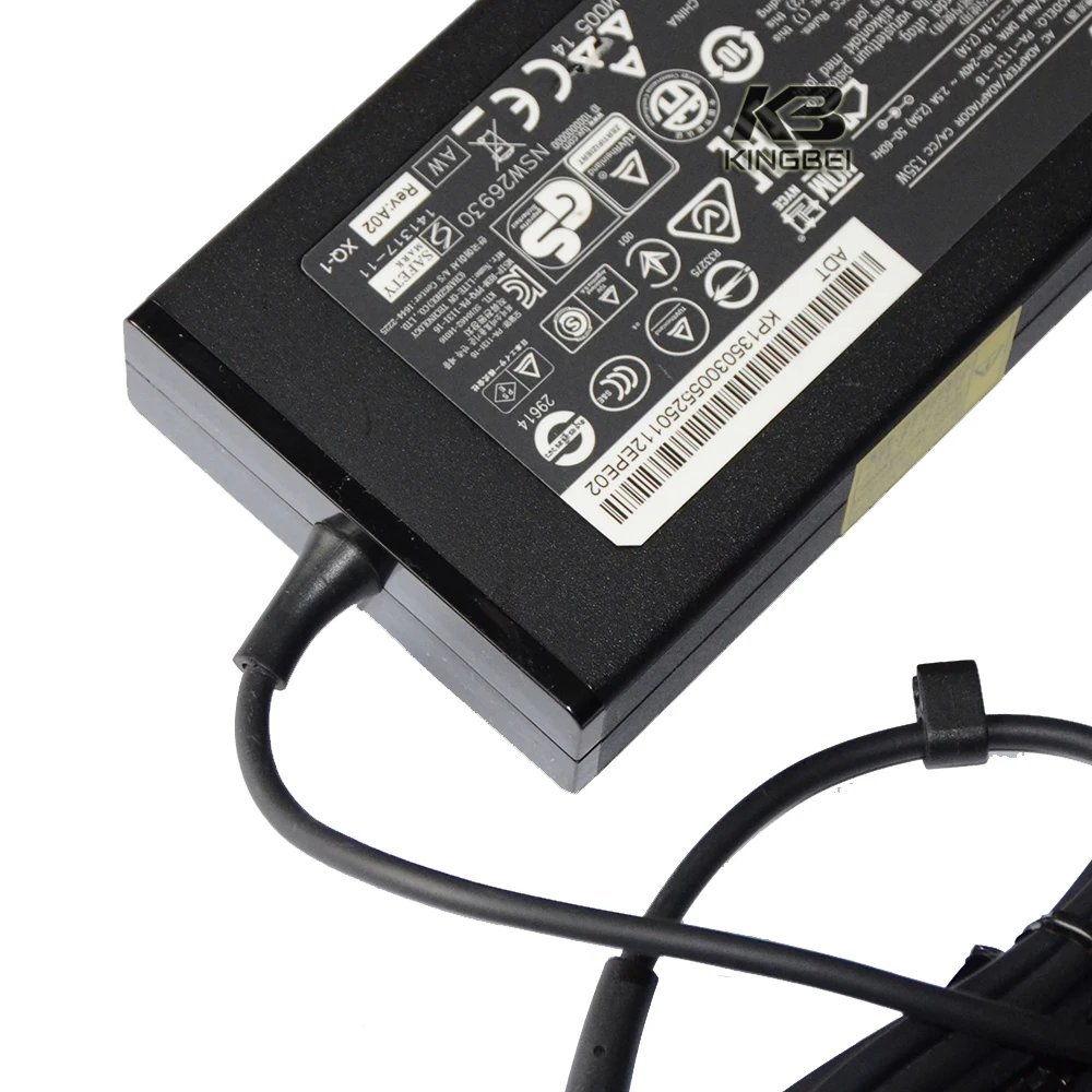 

135W 19V 7.1A AC Laptop Adapter Charger for Acer Aspire V15 Nitro VN7-591G-729V VN7-591 PA-1131-07 Notebook Power Supply Cord