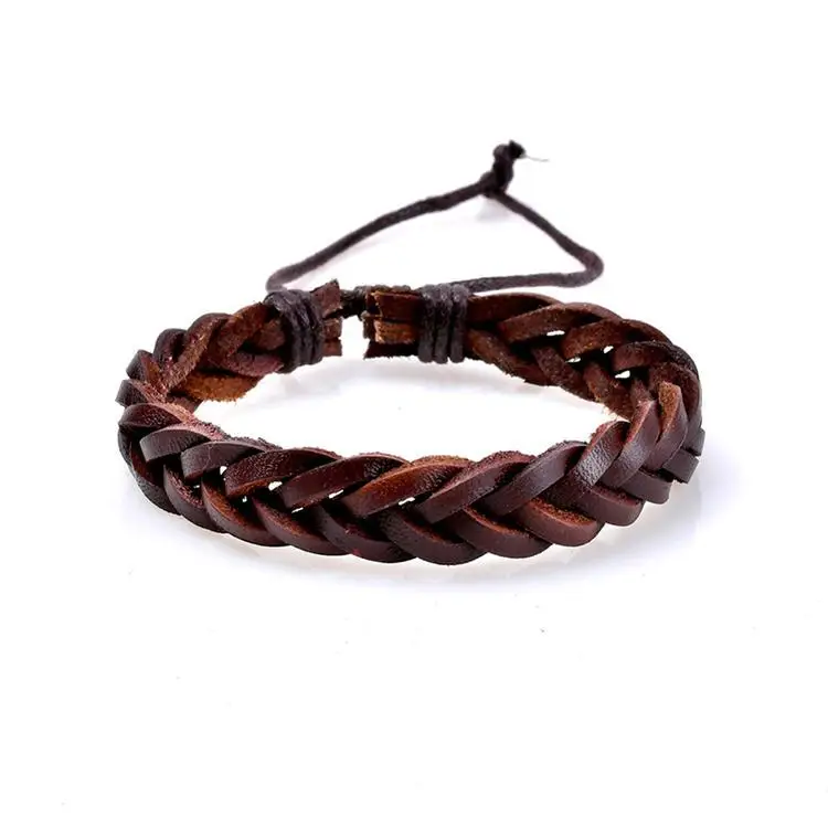 3Pcs/Set Fashion Hand Made Charm Pu Leather Bracelet Wood Bead Jewlery Friendship Gift | Украшения и аксессуары