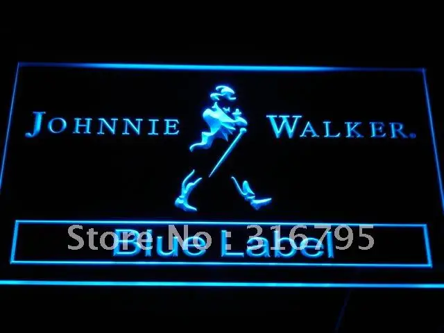 A147 Johnie Walker Blue Label Bar NR светодиодный неоновый знак с переключателем вкл/выкл 20 +