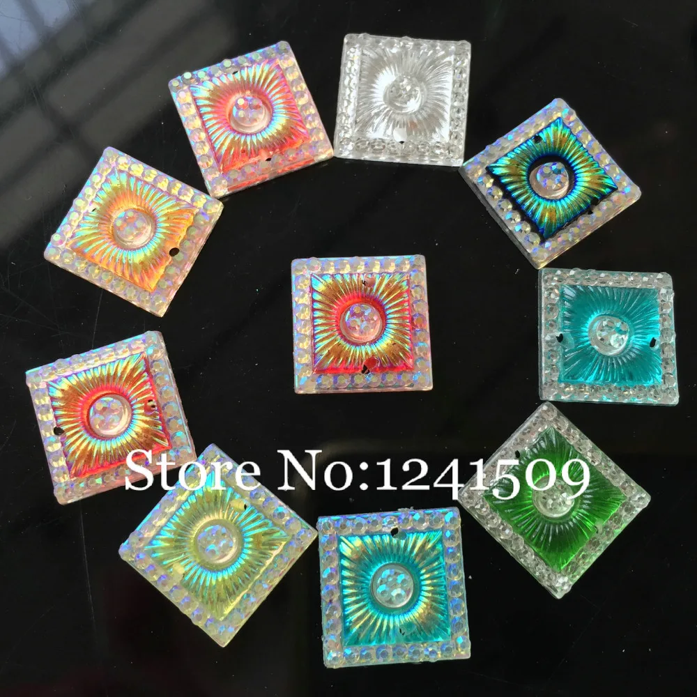 Квадратная форма смешанный цвет 14 мм 150 шт. для шитья украшения платья сделай сам