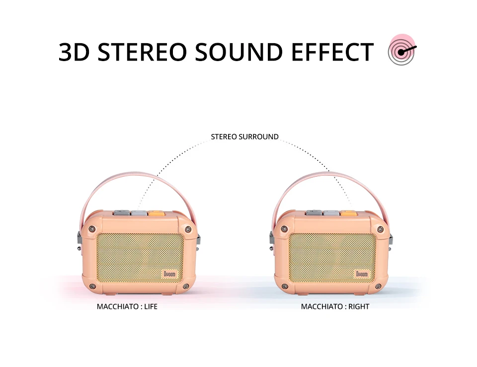 Divoom Macchiato Портативный беспроводной Bluetooth динамик с FM радио TWS Функция Поддержка IOS и Android системы есть подарочный пакет