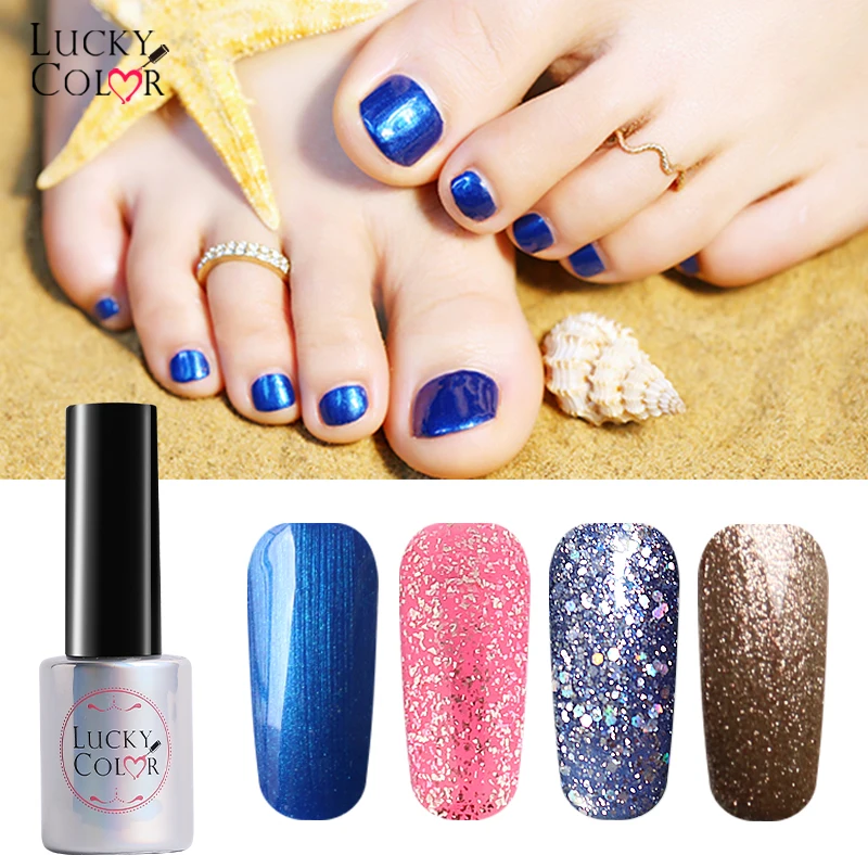 Алмазный лак для ногтей Блестящий чистый цветной Гель-лак дизайна украшение 1