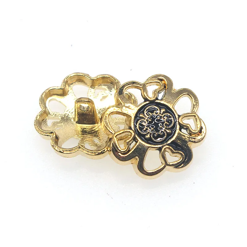 

10pcs/lot Metal new fashion decorative buttons high quality Flower buttons for men shirt suit overcot sewing accessories