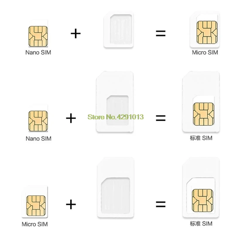 4 в 1 преобразователь Nano SIM карты Micro Стандартный адаптер для iPhone Samsung 4G LTE USB