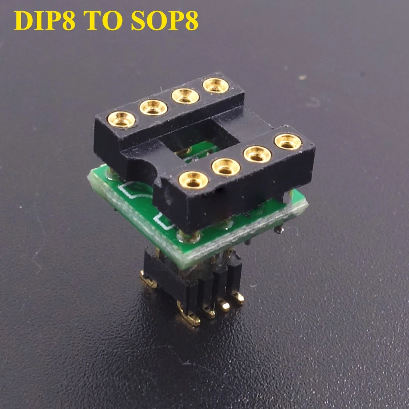 Переключатель SMD DIP DIP8 для SOP8 8Pin адаптер плата гнездо модуля преобразователя DAC