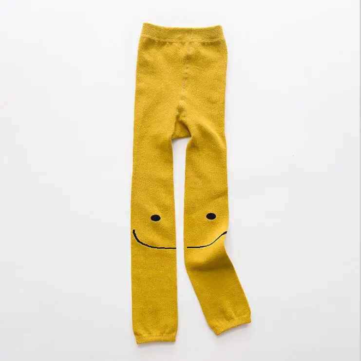 Новые осенние детские колготки хлопковые штаны леггинсы с мультипликационным