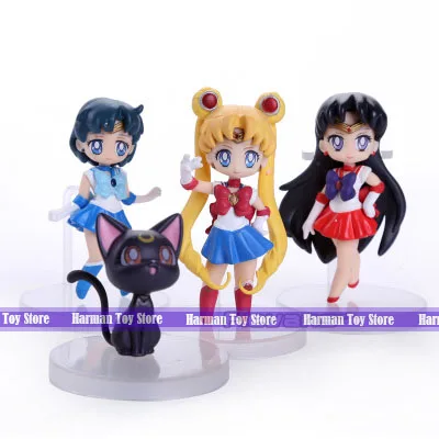 Экшн-фигурки Сейлор Мун комплект Морячка Цукино Усаги Марс Меркурий Юпитер