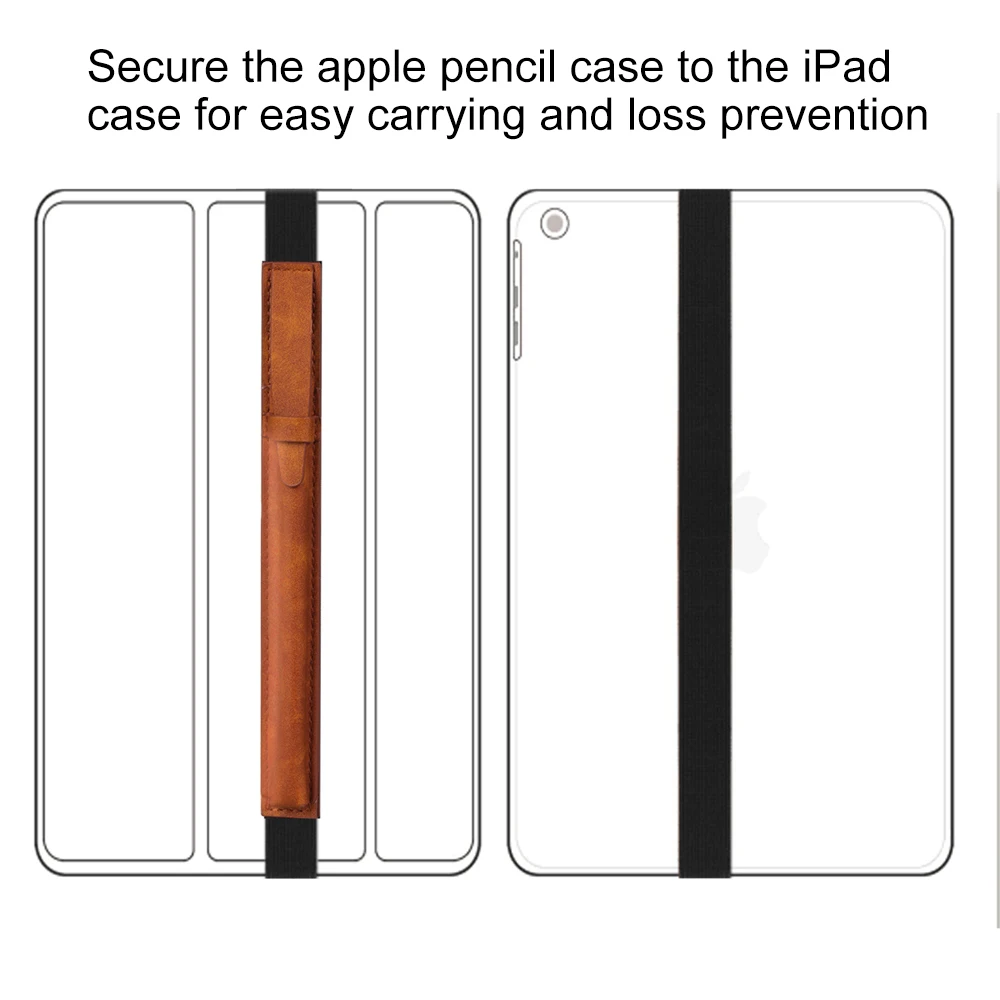 Портативный универсальный пенал Apple для сенсорного экрана планшета кожаный