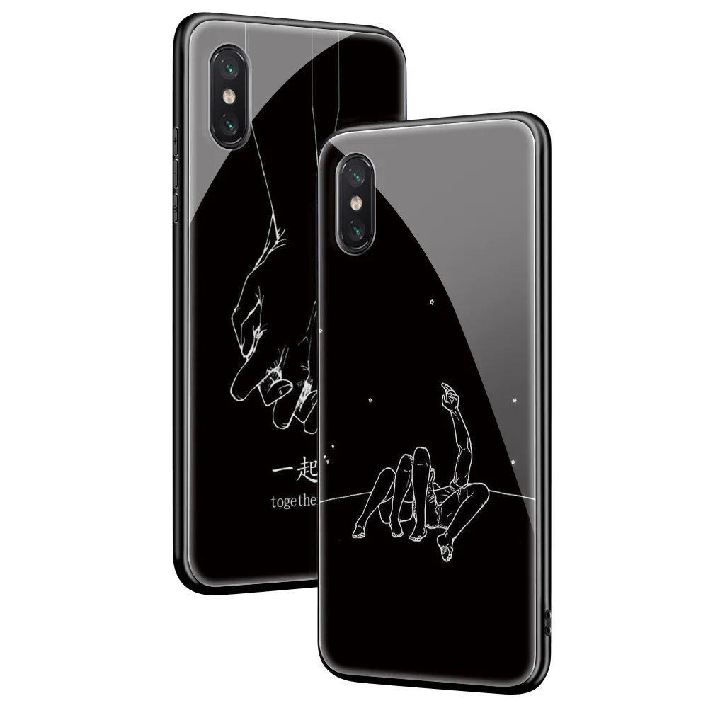 Заказной стеклянный чехол для телефона для iphone 11ProMax X 10 7 Plus 6s 6 capa DIY чехол из закаленного стекла для телефона для iphone XS 8 MAX XR 5 Simple