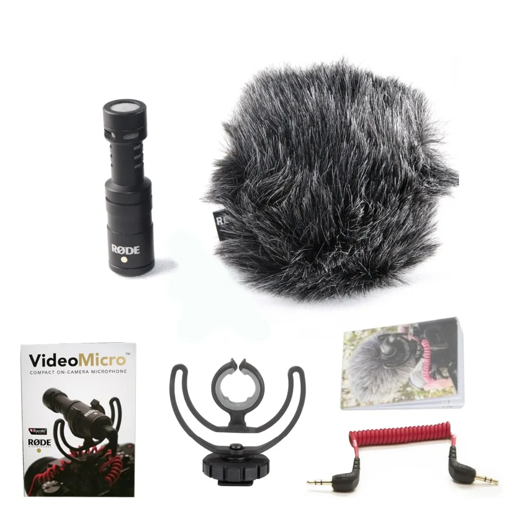 Микрофон Rode VideoMicro для записи интервью микрофон с записью Deadcat цифровой