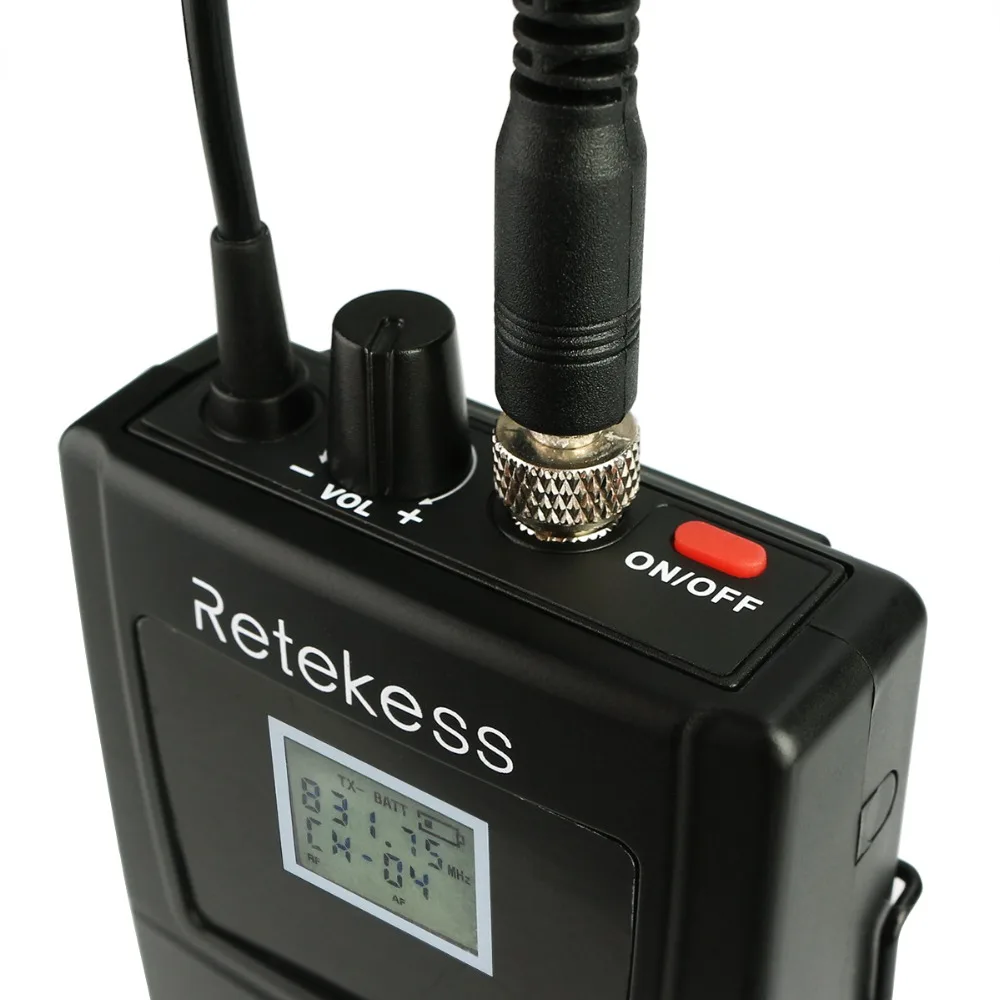 Беспроводной микрофон Retekess T126 с передатчиком и воротником RF синхронный перевод