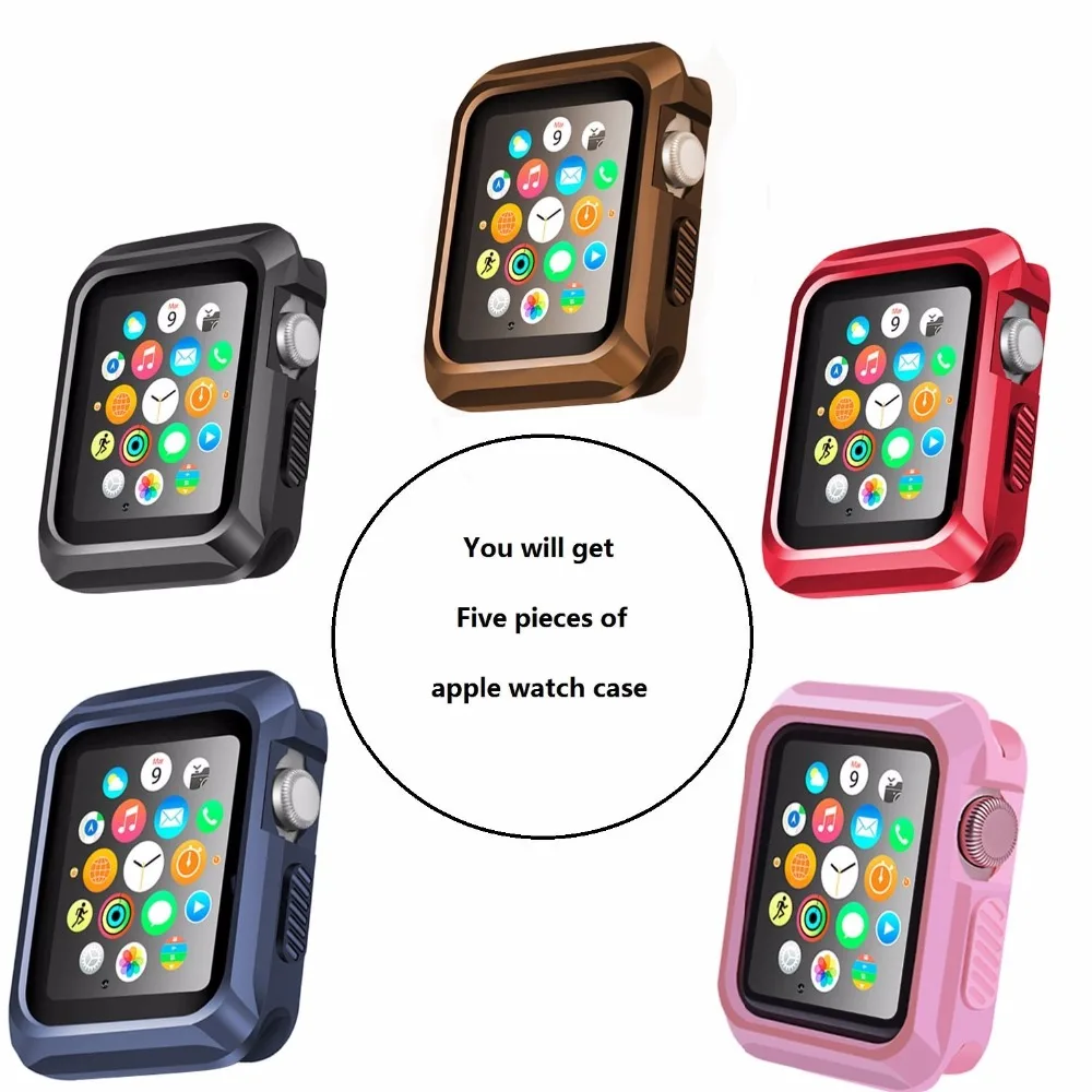 Прочный защитный ТПУ Универсальный тонкий чехол для часов 5 видов цветов