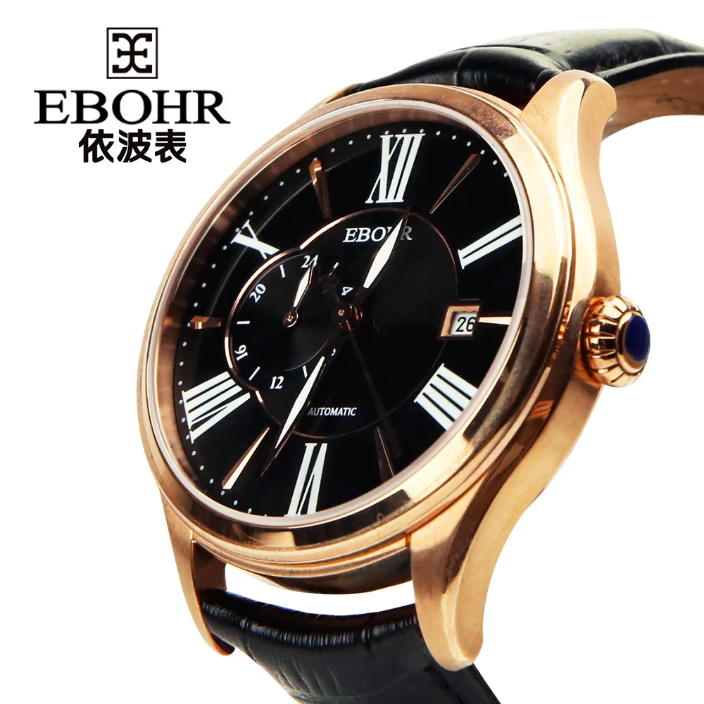 EBOHR новинка 2019 роскошные Брендовые мужские спортивные часы механические деловые