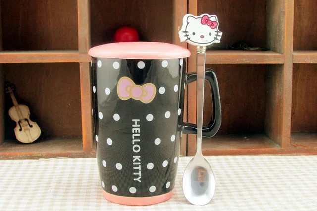 Милый креативный кавайный мультфильм новинка hello kitty бизнес подарок кружка Милый Летний прохладный напиток Молоко Кофе сок чашка для воды для девочки - Цвет: 03