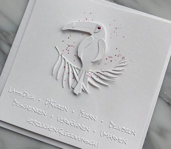 Mmao Crafts Metal Steel Cutting Dies Toucan bird leaf decoration Stencil For DIY Scrapbooking Paper/photo Cards Embossing | Дом и сад