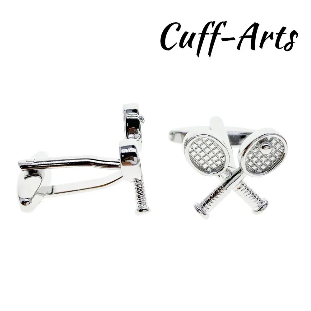Cufflinks for Men Crossed Tennis Sport Gifts Bouton De Manche Gemelos Gemelli Spinki by Cuffarts C10425 | Украшения и аксессуары