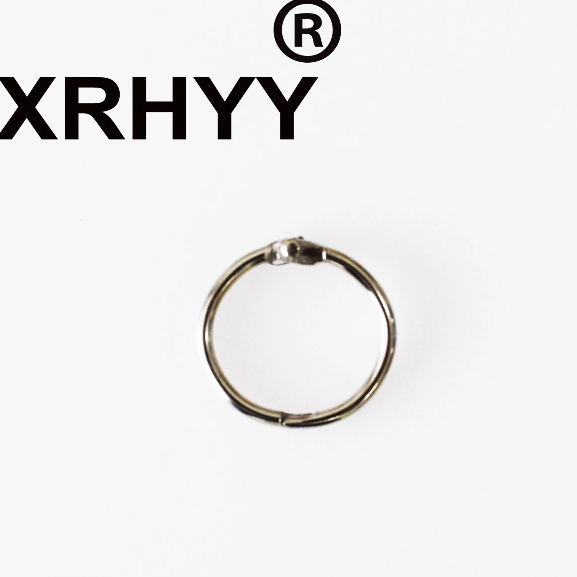 XRHYY 20 шт. серебристые металлические кольца для связывания с листьями покрытые